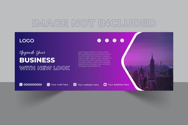 Facebook cover design template