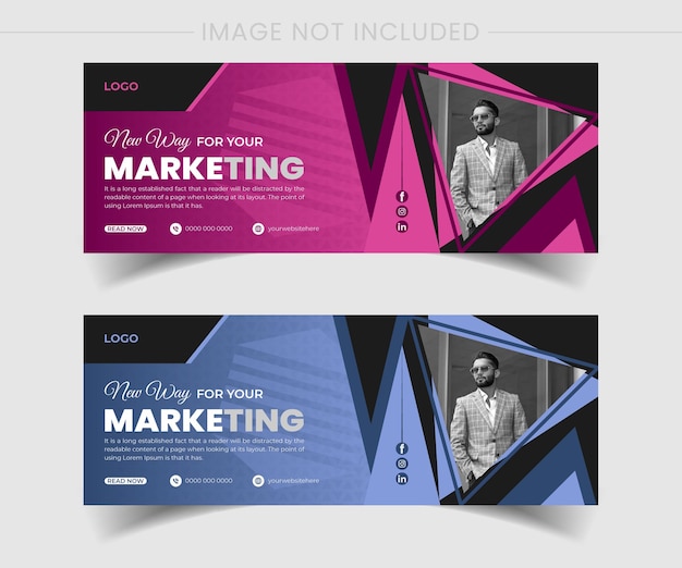 Vector facebook cover designs for business accounts