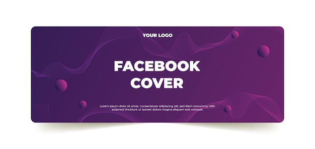 Facebook cover geometri vector style