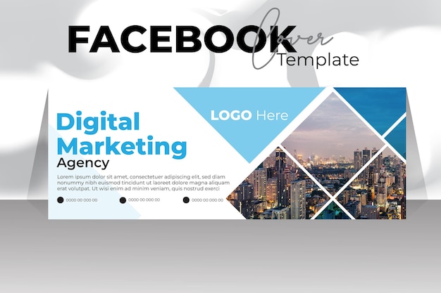 Facebook Cover for grow your business 2024 new cover design template