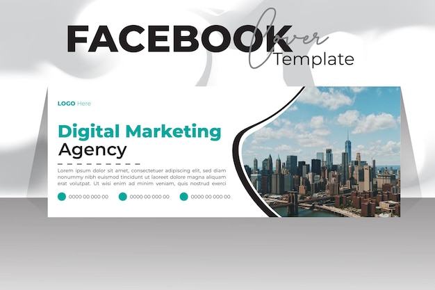 Facebook Cover for grow your business 2024 new cover design template