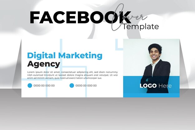 Facebook Cover for grow your business 2024 new cover design template