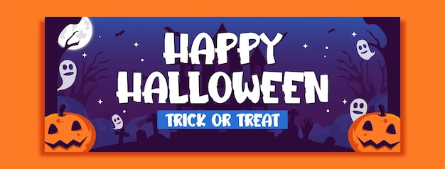 facebook cover happy halloween template