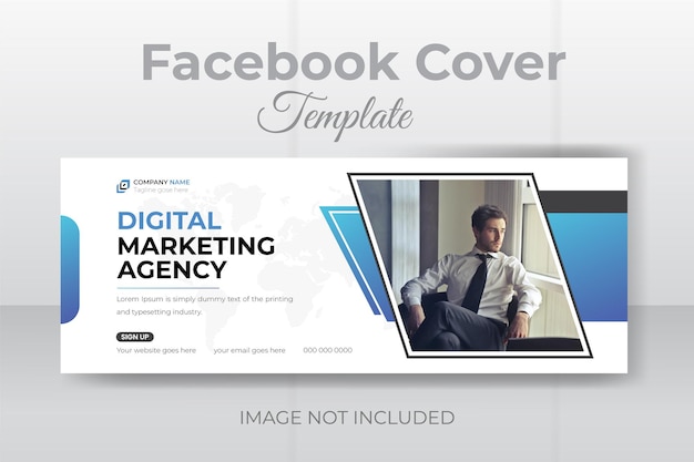 a facebook cover page that is open to a photo of a man on a screen