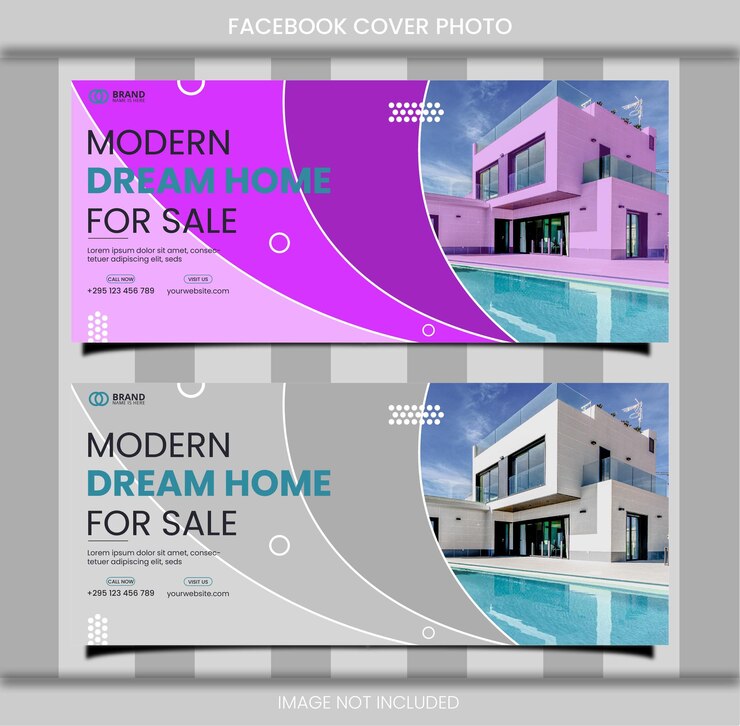 वेक्टर facebook cover photo design