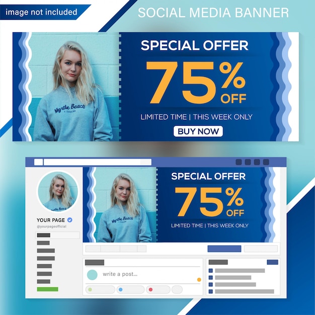 Facebook cover template