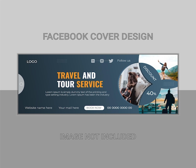 Facebook-coverontwerp voor reizen