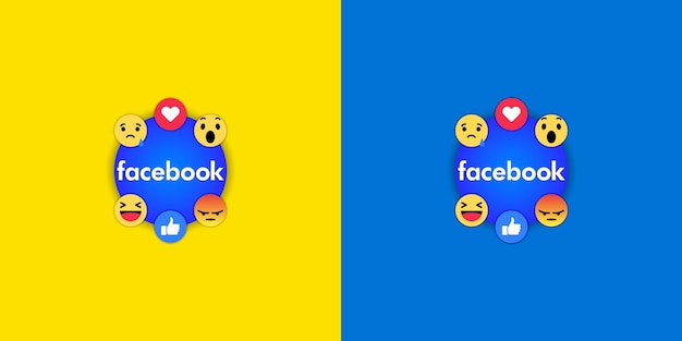 Vector facebook emojis design for social media workers and companies with high-quality