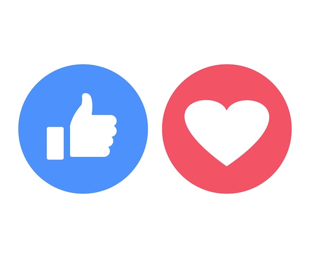 Facebook emoticon buttons Emoji Reactions for Social Network