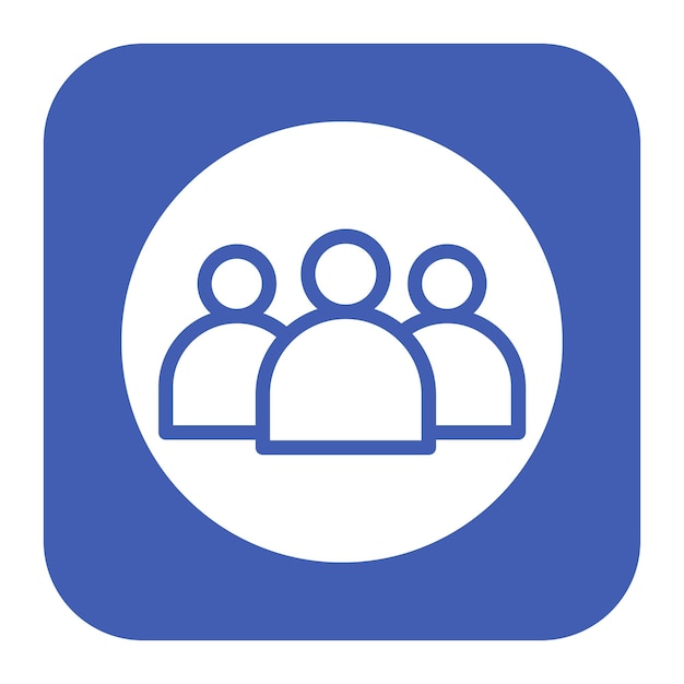 Vector facebook group icon vector image can be used for coworking space