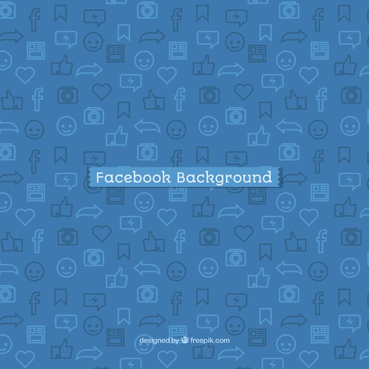 Vector facebook icon background