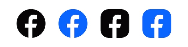 Vettore icona di facebook facebook social media logo