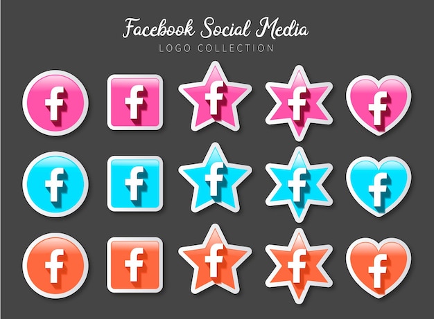 Facebook icons  Free Vector