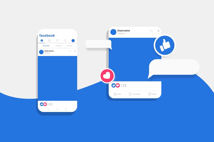 Vector facebook interaction