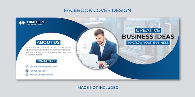 Vector facebook mockup design