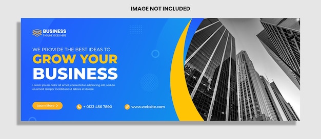 Facebook page cover photo template