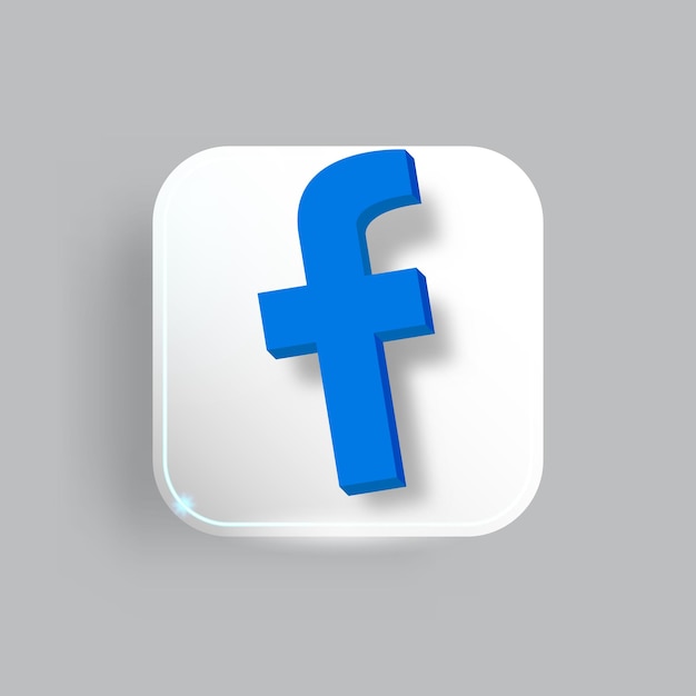 Facebook square button design template