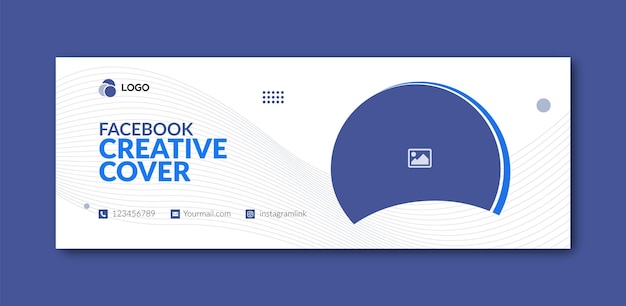 Facebook unique cover free template