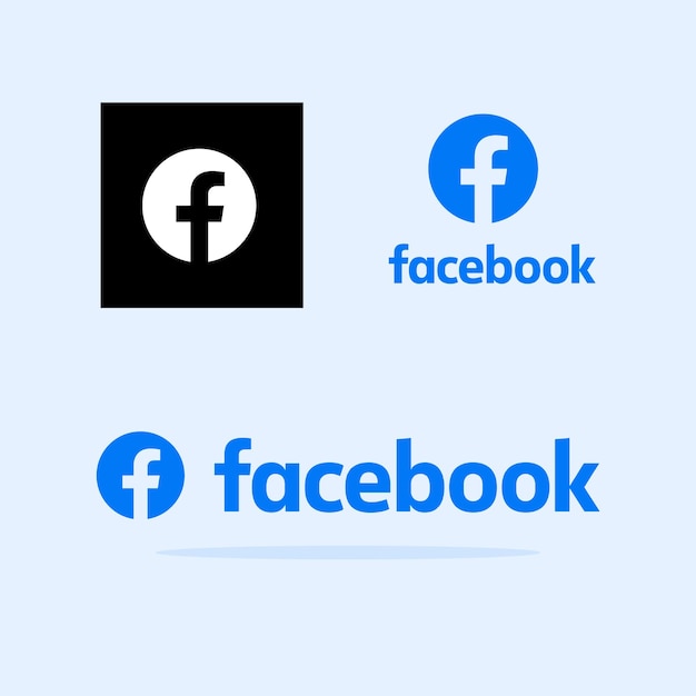 Вектор facebooklogomodernlogovariation (современный логотип)