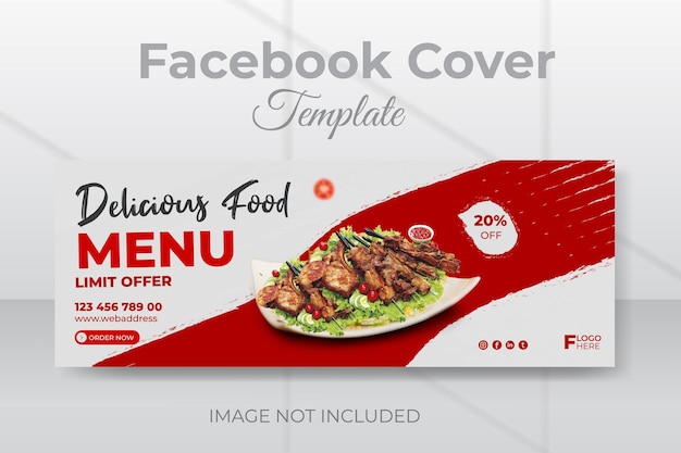 Faceook cover design for delicious food menu