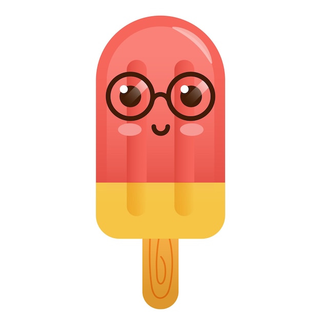 facial expression with vintage style food cartoon fruit and fast food emoji character