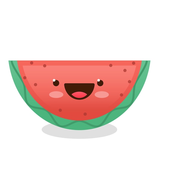 빈티지 스타일의 음식 만화 과일과 패스트 푸드 이모티콘 문자로 표정