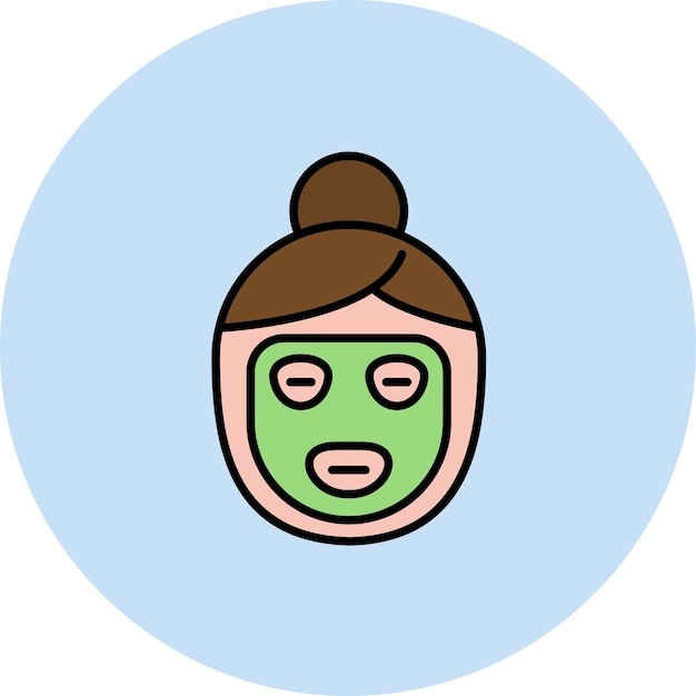 Facial Mask Flat Illustration