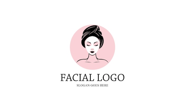 Facial for Salon or Treatment Logo