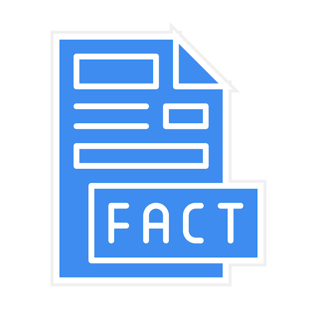 Vector fact icon vector image can be used for journalism