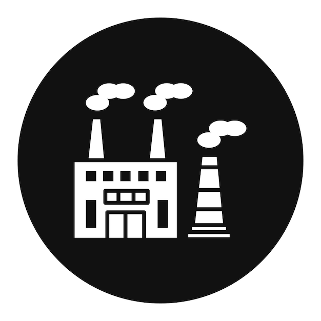 Factory Chimneys Vector Illustration