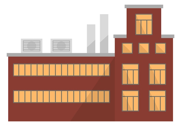 Factory icon Industrial building architecture Manufacture symbol