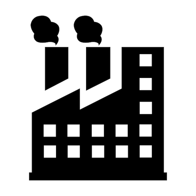 Шаблон векторного логотипа фабрики