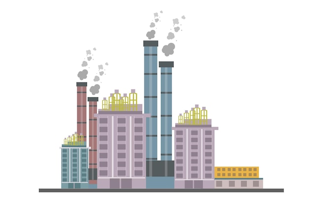 factory industry vector