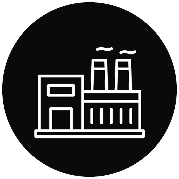 Factory vector icoon Kan worden gebruikt voor massaproductie icoonset
