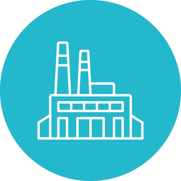 Factory Vector Illustration Style