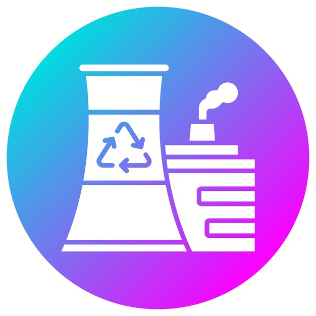 Vector factory waste vector icon can be used for pollution iconset