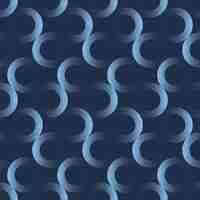 Vector faded blue circle grid seamless pattern trend vector stylish abstract background