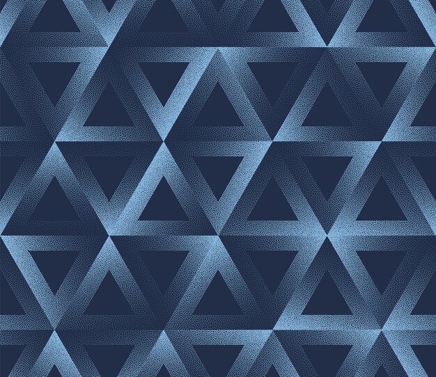 Vector faded triangles grid seamless pattern trend vector blue abstract background