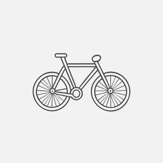 fahrrad vector illustration line art