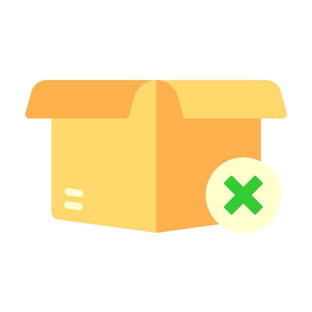 Vector failed delivery icon style