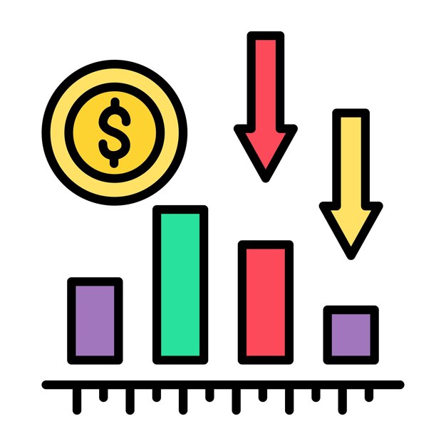 Vector failure flat illustration