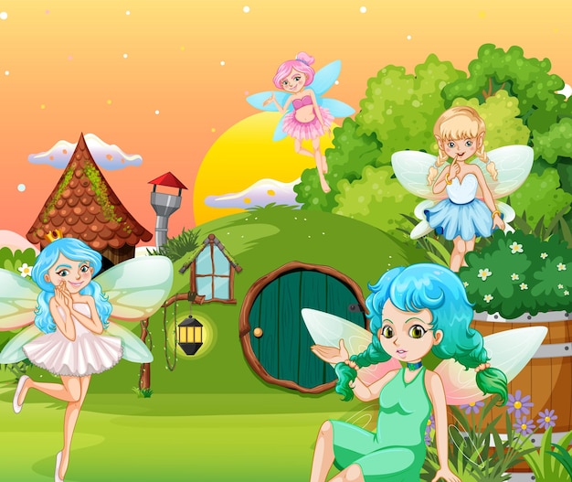 Fairies at fantasy land