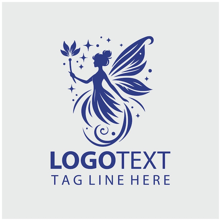 Fairy Angel Logo Vector