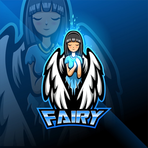 Fairy esport mascot logo design