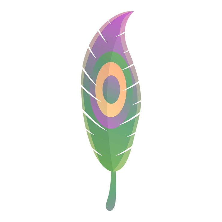 Vector fairy feather icon cartoon of fairy feather vector icon for web design isolated on white background