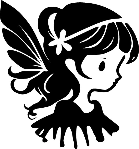 Vector fairy high quality vector logo vector illustration ideal for tshirt graphic