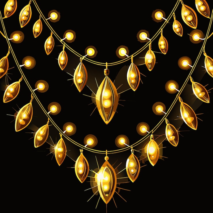 वेक्टर fairy light 3d led christmas garland