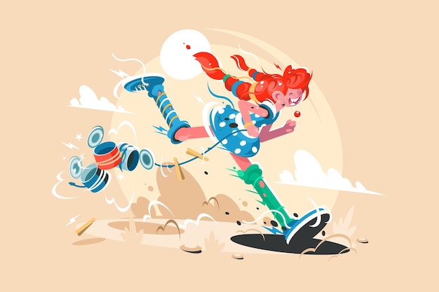 Fairy tale character pippi long stocking