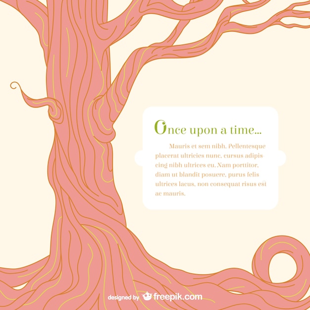 Fairy tale tree template