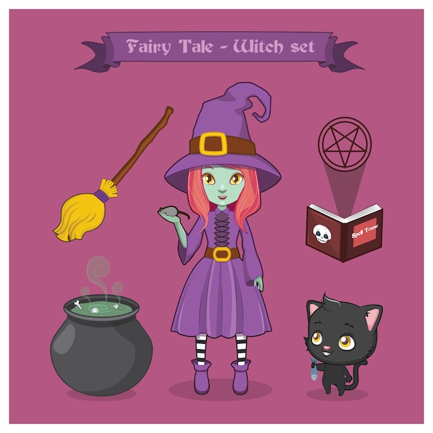 Fairy tale witch set